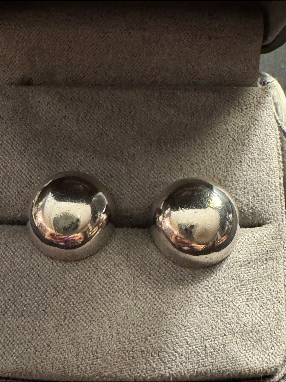 Sterling Silver Dome Stud Earrings - 925 Half Ball Mirror Finish Studs